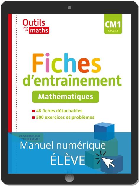 Outils pour les Maths CM1 2020 Fiches d entraînement Manuel