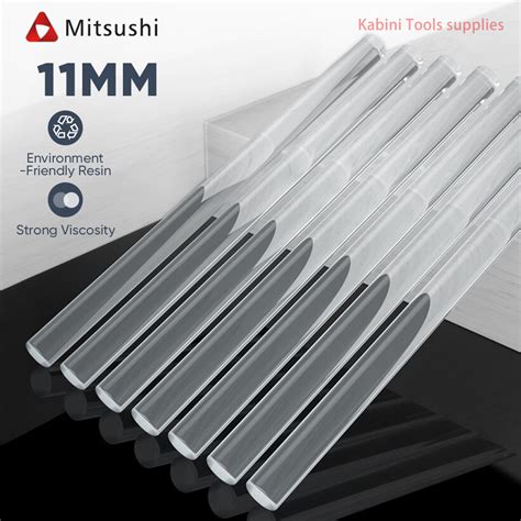 Mitsushi 50PCS Glue Sticks 50 30 20 15PCS Hot Melt Glue Stick 11 Mm X 190 Mm For DIY Art Glue