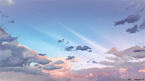 Awan Biru Langit Anime Unduhan Wallpaper Hd Abstrak Wallpaper