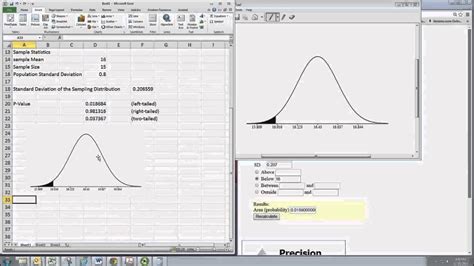 Hypothesis Testing Z Test Excel Youtube