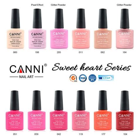 Ml Hot Sale CANNI Easy Soak Off UV Gel Nails Varnish UV LED Nail Gel Polish From Canni