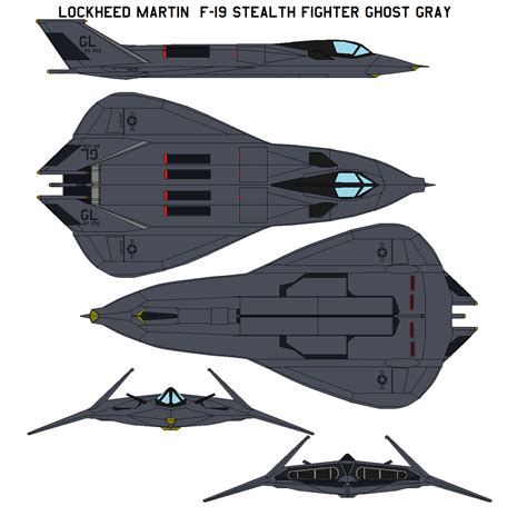 Lockheed Martin F 19 Stealth Fighter Ghost Gray By Bagera3005 On Deviantart