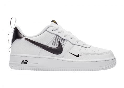 Nike Air Force 1 Low Utility White Black Gs Ar1708 100 Sneaker Baker