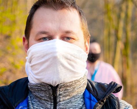 Walking Outside Under Quarantine Stock Photo Image Of Disease Female