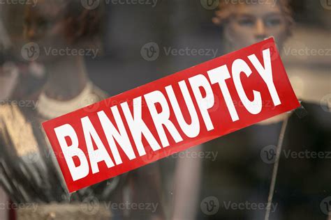 Bankruptcy banner in a window shop 24038994 Stock Photo at Vecteezy