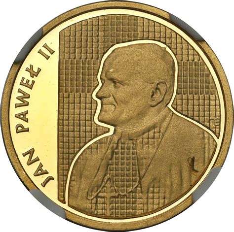 PRL 2 000 złotych 1989 Jan Paweł II na kratce stempel lustrzany NGC