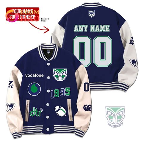 Nrl 3d Premium Baseball Jacket New Zealand Warriors Ecomhao Store