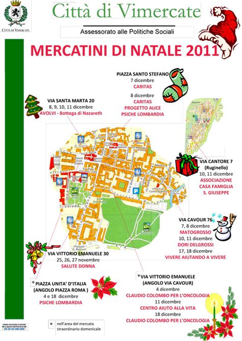 MERCATINI DI NATALE DELLE ASSOCIAZIONI DI VOLONTARIATO ViviVimercate