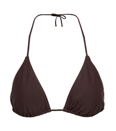 Caia Bikini Top In Brown Nanushka Mytheresa