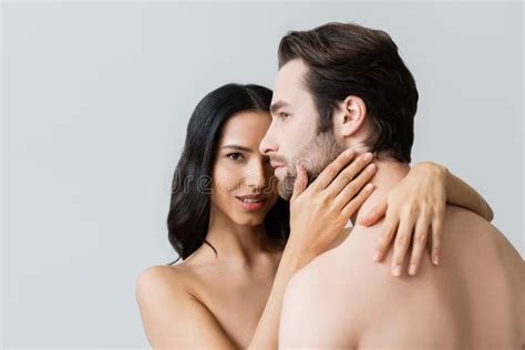 Nude Woman Looking At Camera While Stock Photo Image Of Passionate Attractive 237280610