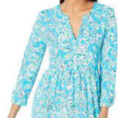 Lilly Pulitzer Dresses Nwt Loran Turquoise Oasis Otta Line Dress Lilly Pulitzer Size Small