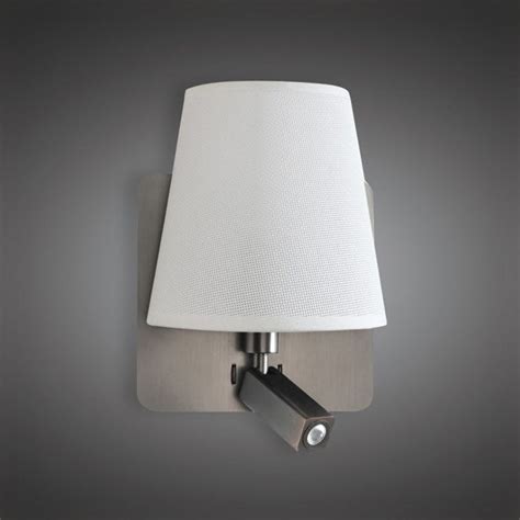 Mantra M5232 Bahia 2 Light Switched Wall Fitting In Satin Nickel Finish