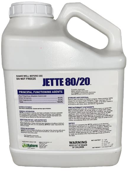 Jette 8020 Surfactant 1 Gallon Safford Trading Company