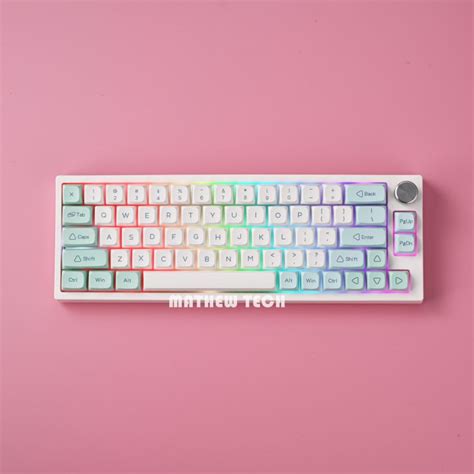MK Pro Hot Swappable Mechanical Keyboard Mode Wireless Gateron Cap Yellow Switch Poron