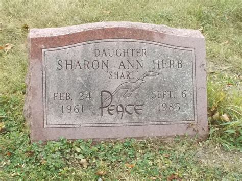 Sharon Ann Shari” Herb 1961 1985 Find A Grave Memorial