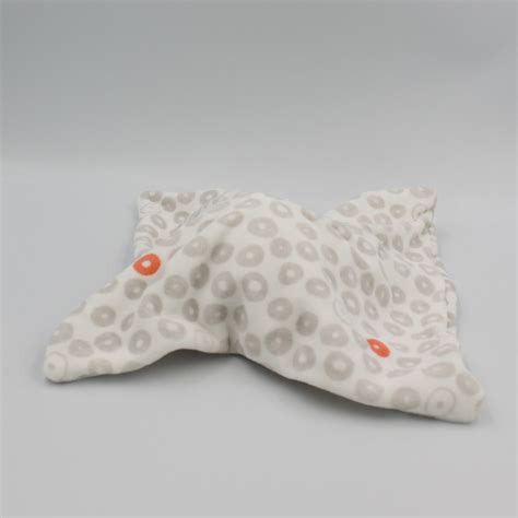 Doudou Plat Ours Gris Blanc Ronds Mots D Enfants Siplec