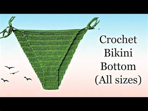 Crochet Bikini Bottom Tutorial Basic Instructions For DIFFERENT Sizes