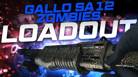 THE BEST ZOMBIES GALLO SA12 LOADOUT IN BLACK OPS COLD WAR BEST CLASS