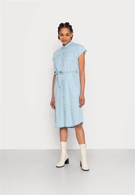 Only Onlpema Hannover Dress Jeansklänning Light Blue Denim Ljusblå Denim