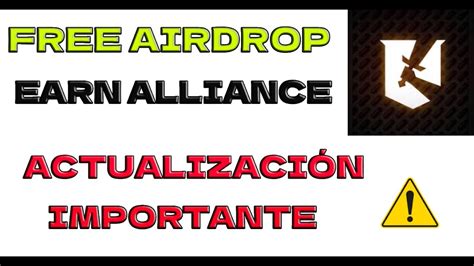 FREE AIRDROP EARN ALLIANCE MUY TOP Y UNDERFARMED ACTUALIZACIÓN