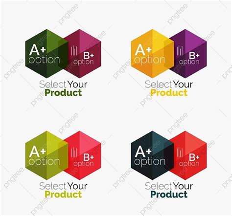 Option Infographic Vector Hd Png Images Set Of Infographic Templates