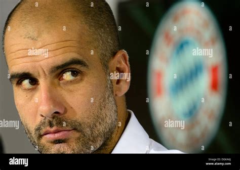 Muenchen Germany 22nd Oct 2013 Bayern Coach Pep Guardiola Attends A