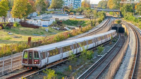 Wmata Metrorail Breda Series Railcars Silver Spring Mw