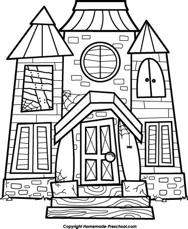 Simple Haunted House Drawing at GetDrawings | Free download