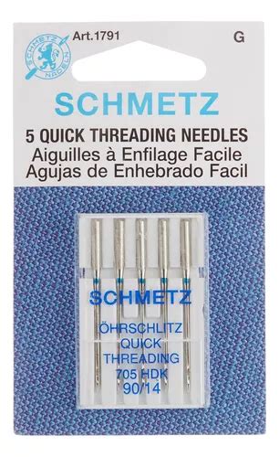 Agulhas Schmetz Easy Threading Tamanho Mercadolivre