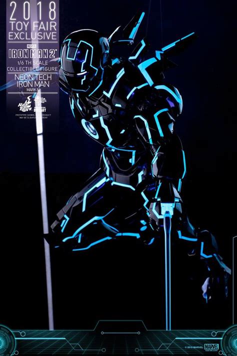 玩具影音 Hot Toys 鐵甲奇俠2創戰光速藍Neon Tech Iron Man Mark IV 1 6合金人偶 Toys Zone D 玩具兄弟 Figures