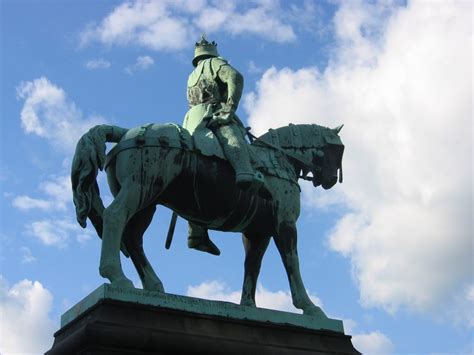 Equestrian statue of Barbarossa Friedrich I in Goslar Germany