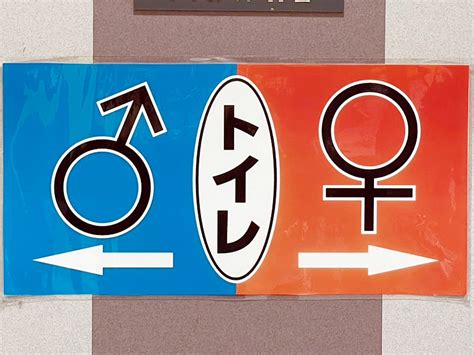 ♂♀記号のトイレマーク！男女どちらかわかる？ No 1046 トイレマークつれづれ