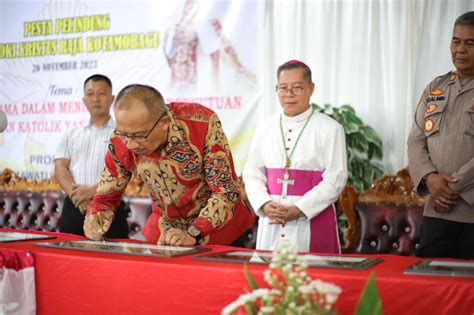 Pj Wali Kota Kotamobagu Hadiri Pesta Pelindung Paroki Kristus Raja