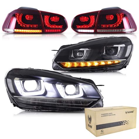 Buy VLAND LED Tail Light For 2008 2013 Golf 6 MK6 GTI GTD R TSI Rear