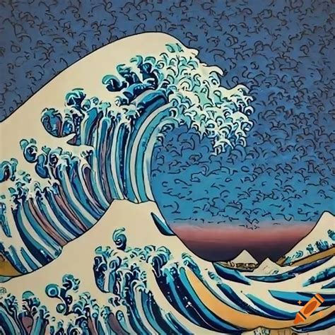 Surfing The Great Wave Off Kanagawa On Craiyon