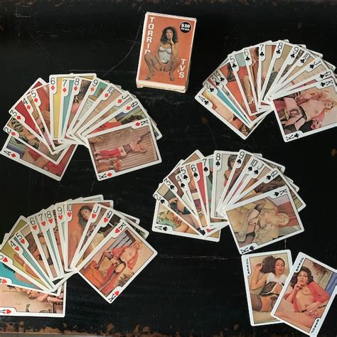 Nude Men Playing Cards Etsy