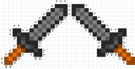 Sword Pixel Art Grid