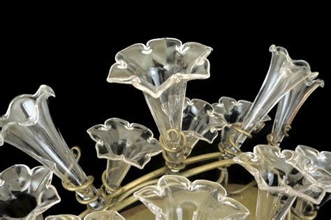 Antique Epergne Crystal Vase Centerpiece