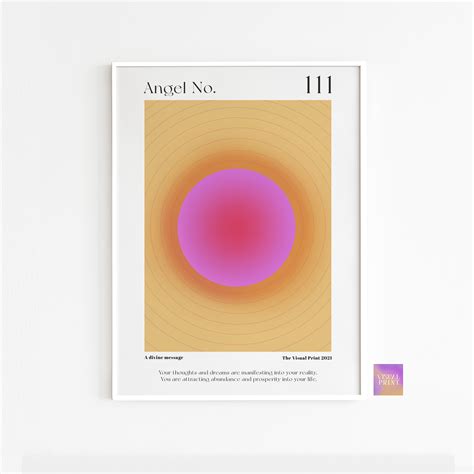 Angel Number 111 Manifestation Energy Gradient Design Gallery - Etsy