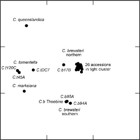 Multidimensional Scaling Mds Ordination Plot Of The Genetic