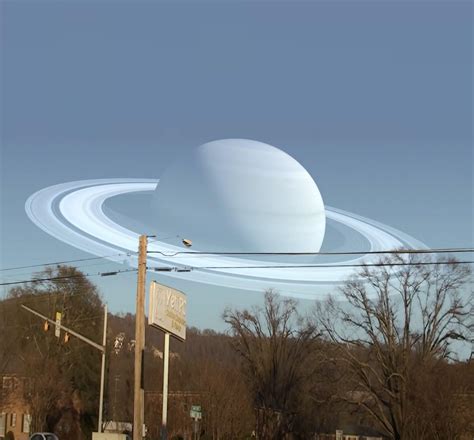 If Saturn Were As Close To The Earth As The Moon Is This Is How It Would Look Images