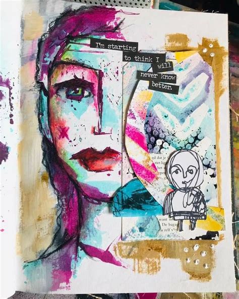 Pin By Kam On Dina Wakely Art Journal Mixed Media Art Medium Art