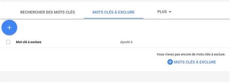 Se servir de la liste de mots clés à exclure sur Google Ads