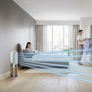 Dyson Hot Cool Formaldehyde Luftrenser HP Hvid Guld Elgiganten Elgiganten