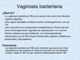 VAGINOSIS BACTERIANA PPT