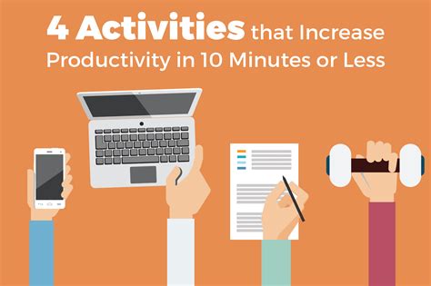 4 Activities That Increase Productivity In 10 Minutes Or Less