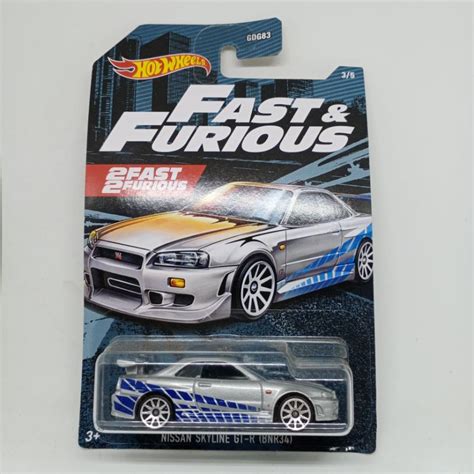Jual HOT WHEELS NISSAN SKYLINE GTR R34 FAST FURIOUS 2 FAST 2 FURIOUS Shopee Indonesia