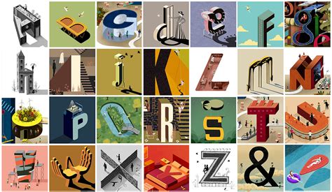 Typographic Alphabet Adam Simpson