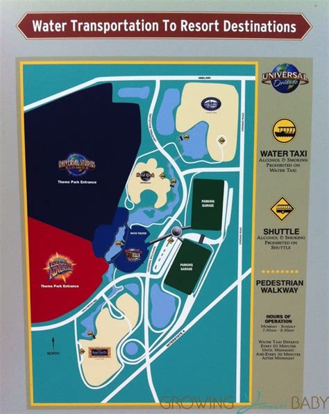 Loews Royal Pacific Resort - Water Taxi Map - Growing Your Baby ...