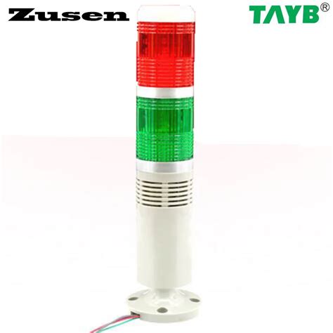 Zusen TB50 2T D J Red And Green Signal Tower Light Buzzer In Indicator